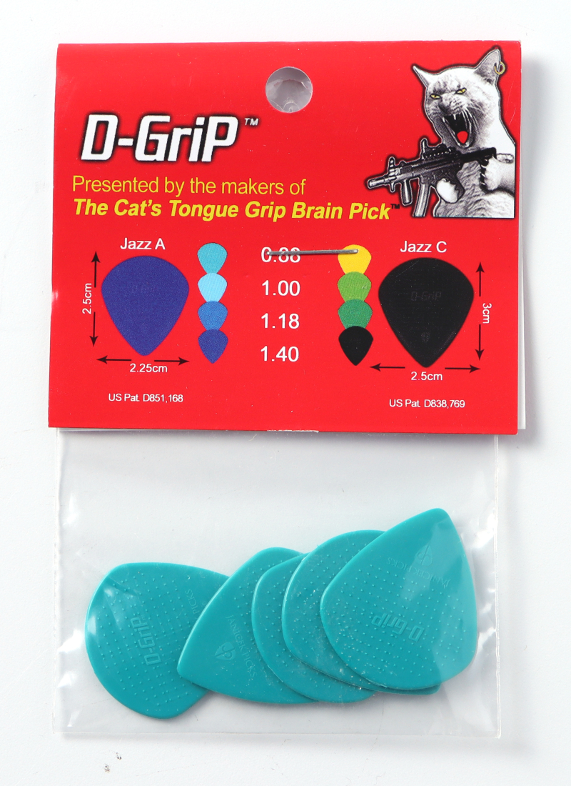 D-Grip A .88 Guitar Picks - 5 Pack