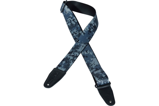 2 Polyester Guitar Strap - Grey Camo