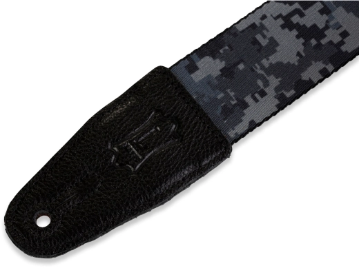 2 Polyester Guitar Strap - Grey Camo