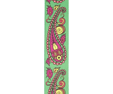 50mm Joe Satriani Woven Guitar Strap - Paisley