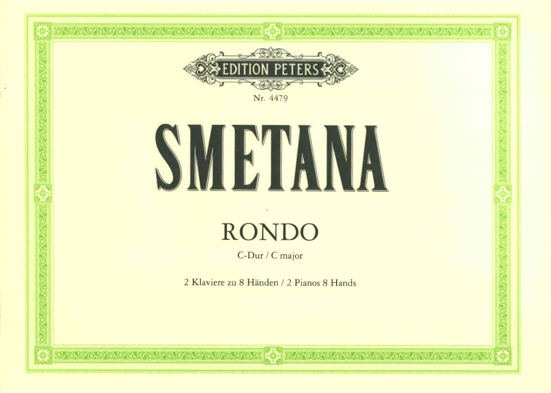 Rondo in C - Smetana/Herrmann - Piano Quartet (2 Pianos, 8 Hands) - Book