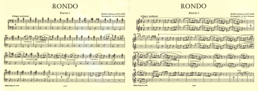 Rondo in C - Smetana/Herrmann - Piano Quartet (2 Pianos, 8 Hands) - Book