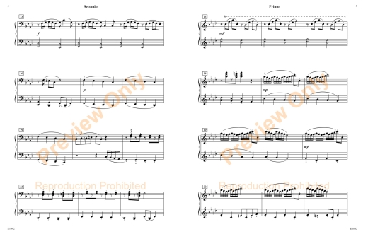 Funtasia in F Minor - Miller - Piano Duet (1 Piano, 4 Hands) - Sheet Music