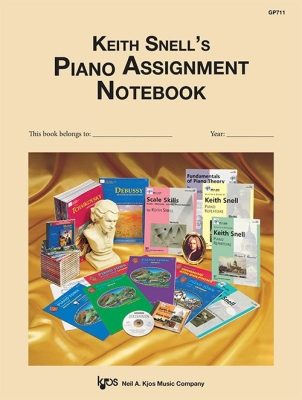 Kjos Music - KeithSnells Piano Assignment Notebook Piano Livre