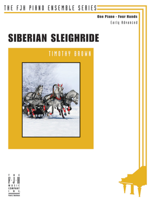 FJH Music Company - Siberian Sleighride - Brown - Piano Duet (1 Piano, 2 Hands) - Sheet Music