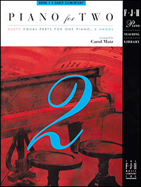 FJH Music Company - Piano for Two, Book1 Matz Duos pour piano (1piano, 4mains) Livre