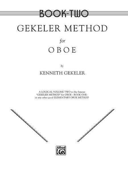 Gekeler Method for Oboe, Book II