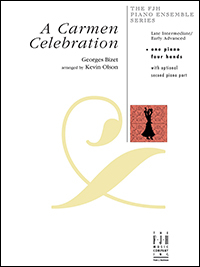 A Carmen Celebration - Bizet/Olson - Piano Duet (1 Piano, 4 Hands) - Sheet Music