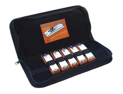 Blues Session Steel Harmonicas with Soft Case - Set of 5