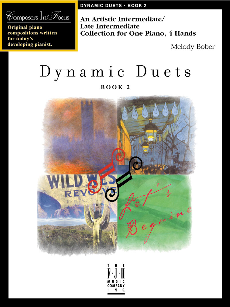 Dynamic Duets, Book 2 - Bober - Piano Duet (1 Piano, 4 Hands) - Book