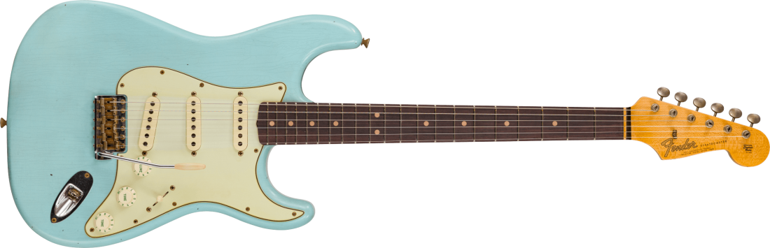 \'64 Stratocaster Journeyman Relic, Rosewood Fingerboard - Faded Aged Daphne Blue