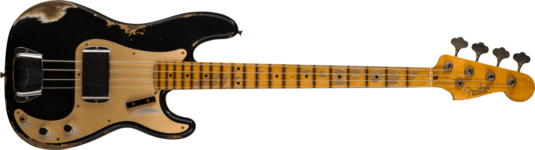 \'58 Precision Bass Heavy Relic, Maple Neck - Aged Black