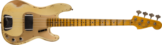 Fender Custom Shop - 58 Precision Bass Heavy Relic, Maple Neck - Vintage White
