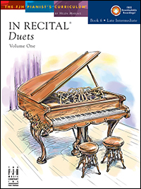FJH Music Company - In Recital Duets, Volume One, Book 6 - Marlais - Piano Duet (1 Piano, 4 Hands) - Book/Audio Online