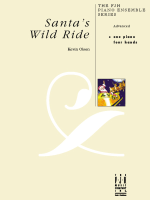 Santa\'s Wild Ride - Olson - Piano Duet (1 Piano, 4 Hands) - Sheet Music