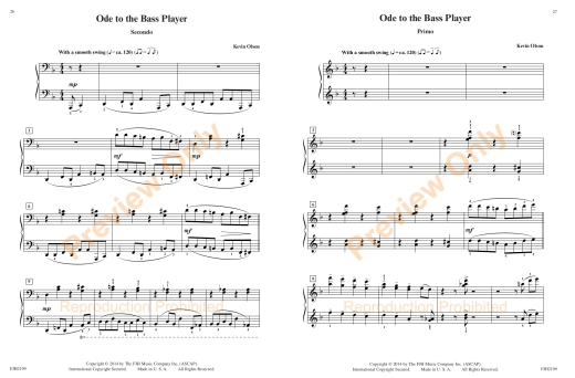 In the Key of Jazz: Duets - Olson/McLean - Piano Duet (1 Piano, 4 Hands) - Book