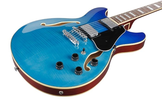 AS73FM Artcore Semi-Hollow Guitar - Azure Blue Gradation