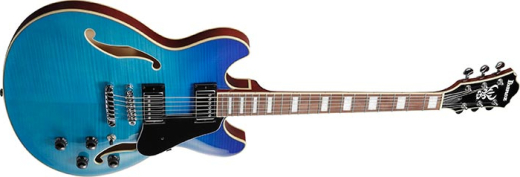 AS73FM Artcore Semi-Hollow Guitar - Azure Blue Gradation