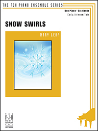 Snow Swirls - Leaf - Piano Trio (1 Piano, 6 Hands) - Sheet Music