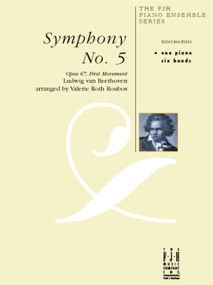 Symphony No. 5, Opus 67, First Movement - Beethoven/Roubos - Piano Trio (1 Piano, 6 Hands) - Sheet Music