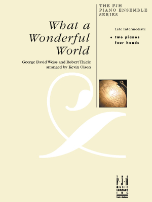 What a Wonderful World - Weiss/Thiele/Olson - Piano Duet (2 Pianos, 4 Hands) - Sheet Music