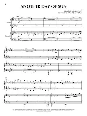 La La Land - Hurwitz/Paul/Pasek - Piano Duet (1 Piano, 4 Hands) - Book