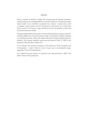 Concertino for Two Pianos - Sondheim - Piano Duet (2 Pianos, 4 Hands) - Book (2 Copies)