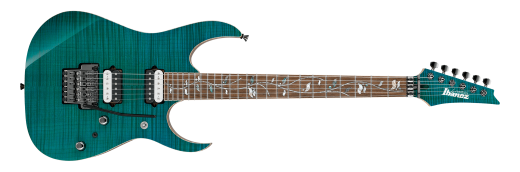 RG8520 J. Custom Electric Guitar with Case - Green Emerald