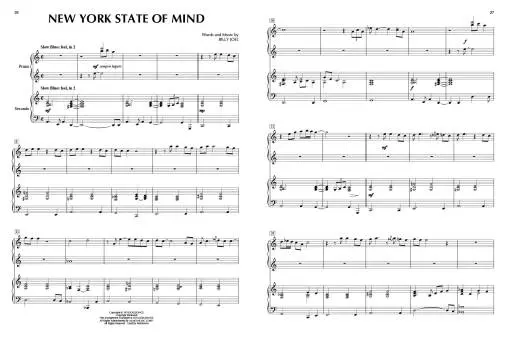 Billy Joel for Piano Duet - Piano Duet (1 Piano, 4 Hands) - Book