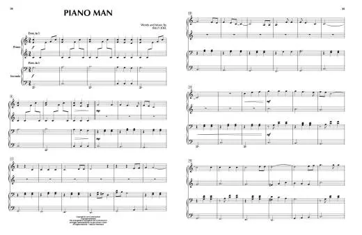 Billy Joel for Piano Duet - Piano Duet (1 Piano, 4 Hands) - Book