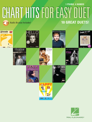Hal Leonard - Chart Hits for Easy Duet - Baumgartner - Piano Duet (1 Piano, 4 Hands) - Book/Audio Online