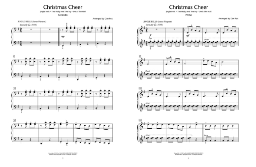 Christmas for Two, Medley Duets - Fox - Piano Duet (1 Piano, 4 Hands) - Book
