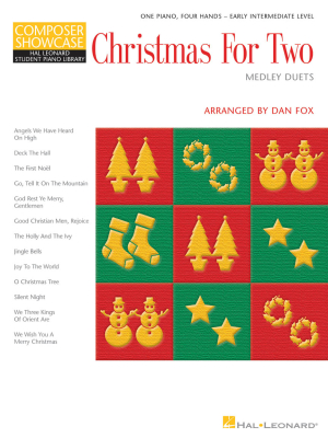Hal Leonard - Christmas for Two, Medley Duets - Fox - Piano Duet (1 Piano, 4 Hands) - Book