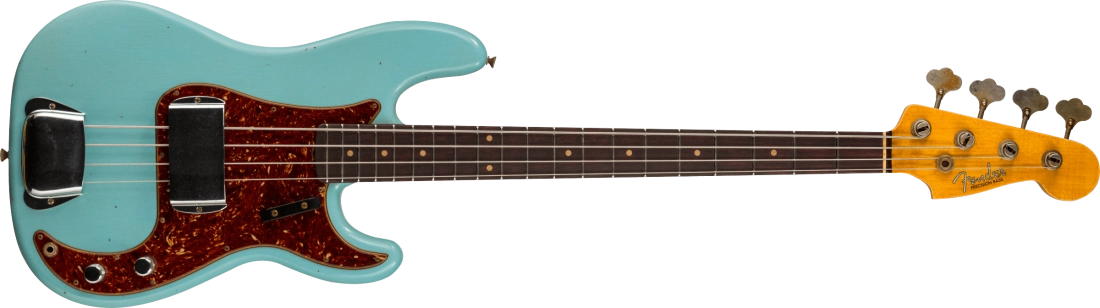 \'63 Precision Bass Journeyman Relic, Rosewood Fingerboard - Aged Daphne Blue