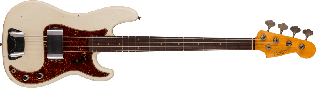 \'63 Precision Bass Journeyman Relic, Rosewood Fingerboard - Aged Olympic White