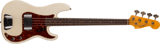 Fender Custom Shop - 63 Precision Bass Journeyman Relic, Rosewood Fingerboard - Aged Olympic White