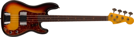 Fender Custom Shop - 63 Precision Bass Journeyman Relic, Rosewood Fingerboard - Aged 3-Colour Sunburst