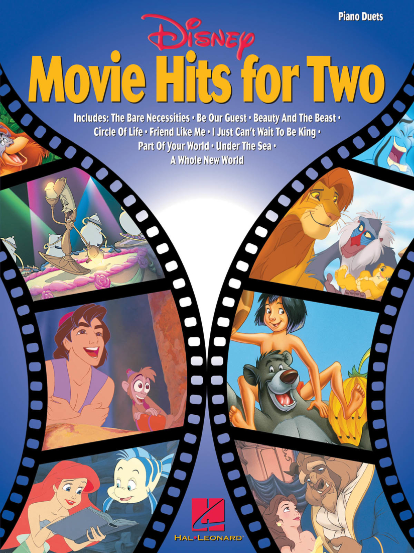 Disney Movie Hits for Two - Piano Duet (1 Piano, 4 Hands) - Book