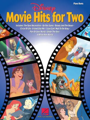 Hal Leonard - Disney Movie Hits for Two - Piano Duet (1 Piano, 4 Hands) - Book