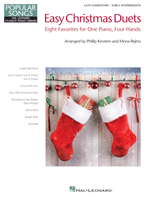 Hal Leonard - Easy Christmas Duets - Rejino/Keveren - Piano Duet (1 Piano, 4 Hands) - Book