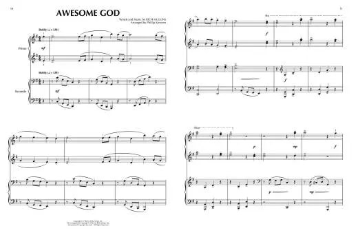 Praise & Worship Duets - Keveren - Piano Duet (1 Piano, 4 Hands) - Book