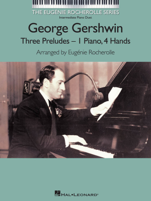 Three Preludes - Gershwin/Rocherolle - Piano Duet (1 Piano, 4 Hands) - Book