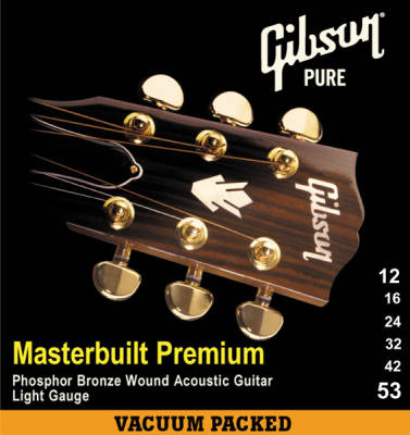 Gibson - Masterbuilt Phosphor Bronze Medium Acoustic Strings - 13-56