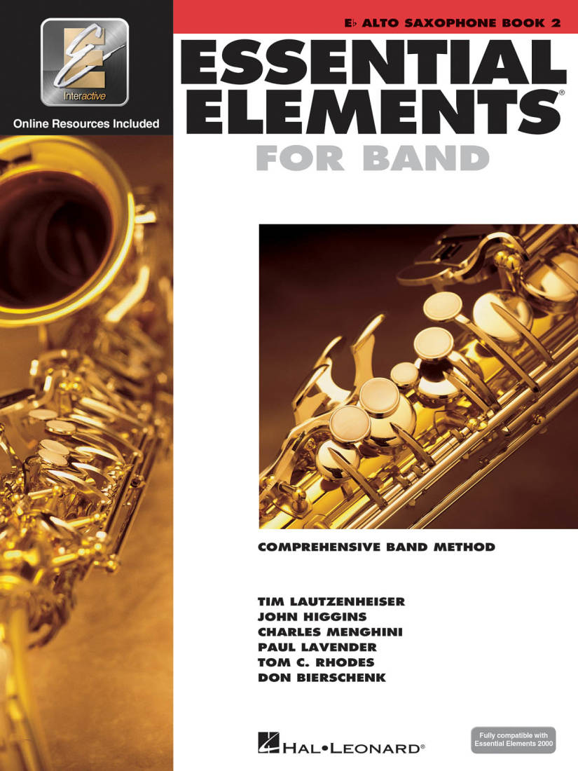 Essential Elements for Band Book 2 - Alto Saxophone - Book/Media Online (EEi)