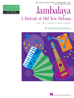 Hal Leonard - Jambalaya: A Portrait of Old New Orleans Rocherolle Duo de piano (2pianos, 4mains) Livre