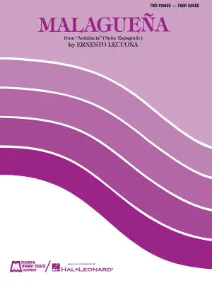 Hal Leonard - Malaguena from Andalucia (Suite Espagnole) - Lecuona/Nash - Piano Duet (2 Pianos, 4 Hands) - Sheet Music