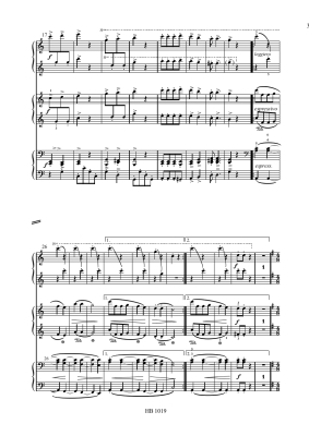 Trio on Hungarian Folk Songs - Aladar - Piano Trio (1 Piano, 6 Hands) - Book
