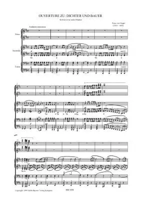 Overture to \'\'Poet and Peasant\'\' - Suppe - Piano Trio (1 Piano, 6 Hands) - Book