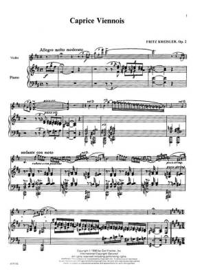 The Fritz Kreisler Collection Vol. 1 - Violin/Piano - Book