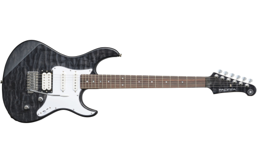 Pacifica 212VQM Electric Guitar - Translucent Black